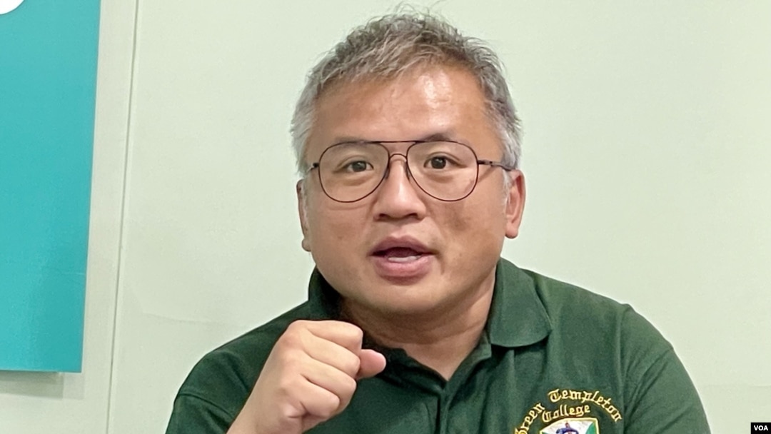 即將卸任的香港記者協會主席陳朗昇表示，”有人勸喻”他不要再尋求連任，他認為如果他的離開可以令記協有更大生存空間，他沒有留下的理由。(美國之音照片)