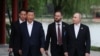 中国领导人习近平在北京中南海接待到访的俄罗斯总统普京。（2024年5月16日）