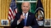 Presidente Joe Biden fala à nação a partir do Salão Oval, Washington, 24 julho 2024