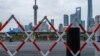 资料照：从上海外滩遥望陆家嘴。(2022年6月10日)