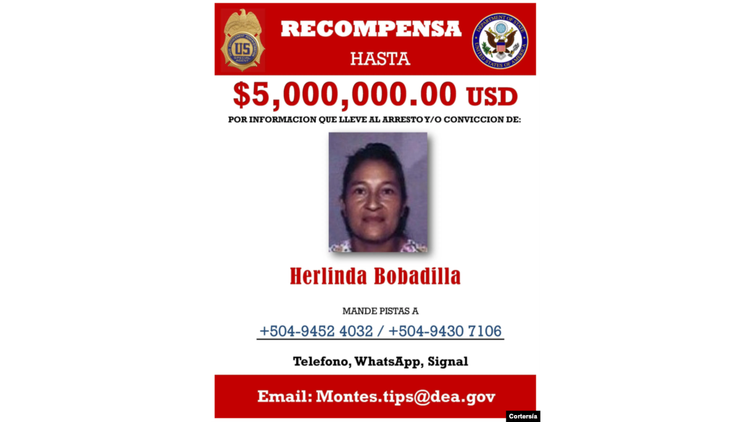 El 8 de octubre de 2015, un gran jurado federal emitió una acusación contra Erlinda Ramos-Bobadilla, alías la Chinda, de 61 años, y sos dos hijos por cargos de narcotráfico. [Foto cortesía Departamento de Estado].