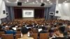 陈伟霖2021年于南台湾台南市的国立成功大学演讲，分享他独特的人生经历和生死观。（照片提供：陈伟霖）