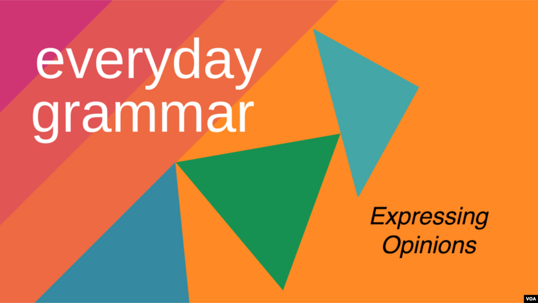 Everyday Grammar: How to Express Your Opinion in English