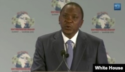 FILE - Kenyan President Uhuru Kenyatta.