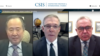 미국 전략국제문제연구소(CSIS)가 최근 워싱턴에서 열린 미일정상회담을 결산하는 화상대담을 개최했다. 왼쪽부터 도미타 고지 주미일본대사, 크리스토퍼 존스톤 CSIS 일본 석좌, 커트 캠벨 백악관 인도태평양조정관.