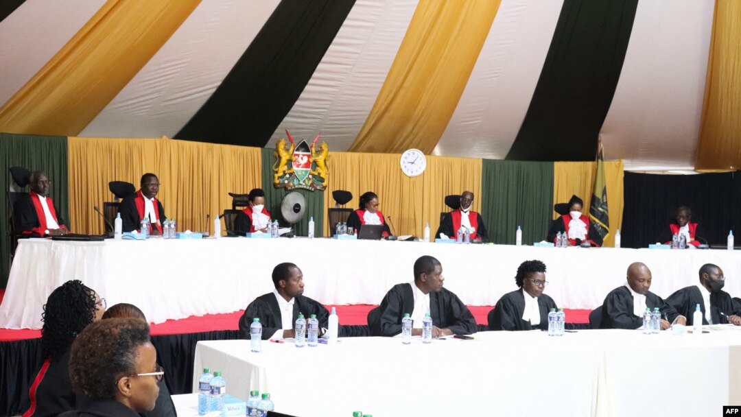 Kikao cha mahakama ya Kenya inayosikiliza kesi ya kupinga ushindi wa rais mteule Dr. William Ruto.