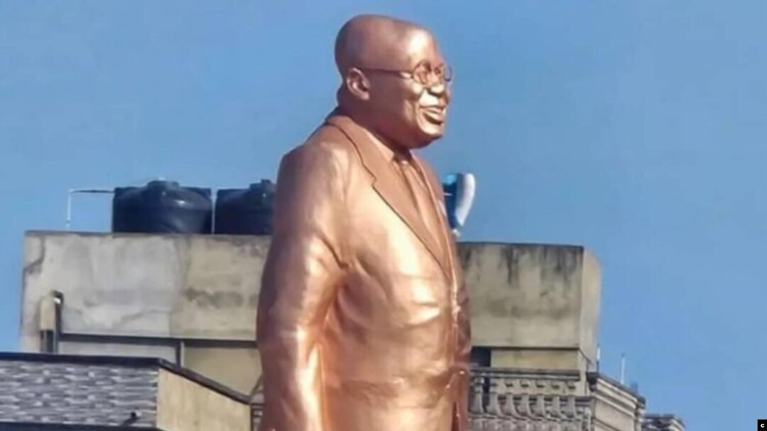 Ghanian President Nana Akufo-Ado Statue