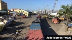 Porto de Lobito, em Benguela
