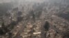 The gutted Medford Estates neighborhood is seen in the aftermath of the Almeda Fire in Medford, Oregon, Sept. 11, 2020.