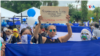 Una mujer sostiene una pancarta en una protesta en Managua contra el gobierno de Daniel Ortega. Foto Houston Castillo, VOA.