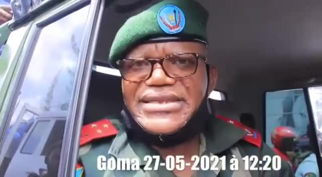 Volcan Nyiragongo: Lieut.Gén. Ndima asengi na bavandi ya Goma kokende Kibumba mpo Sake etondi bato