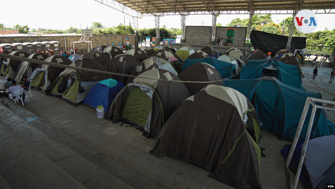 Refugiados venezolanos en Arauquita, Colombia. 27 de abril de 2021. [Foto: Jair Díaz/VOA]