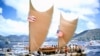 The Hawaiian sovereignty movement gained momentum in 1976 after the Polynesian Voyaging Society sailed the Hōkūle‘a, a double-hulled canoe from Hawaii to Tahiti, proving ancient Polynesians' navigation skills. Photo by Phil Uhl.
