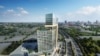 Conceptual rendering of the casino and resort in Richmond, Va., being proposed by the Pamunkey Tribe.