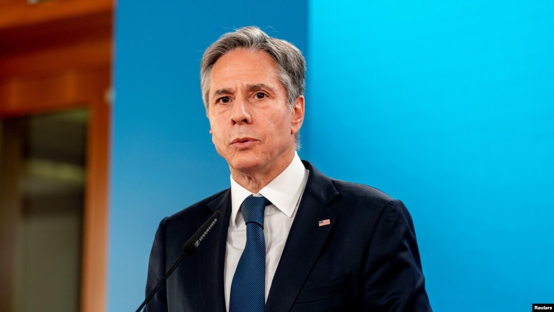 U.S. Secretary of State Blinken attend joint news conference in Berlin