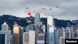 香港2022年7月1日举行“主权回归”25周年活动。（路透社）