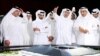 FILE - Qatar Secretary-General Hassan Al-Thawadi (3rd L), of the nation's 2022 World Cup organizing committee, speaks during a news conference in June 2014.