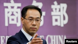 中国商务部发言人高峰 (资料照片)