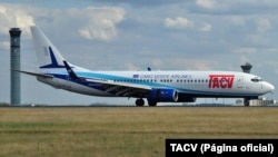 Avião da TACV, companhia aérea cabo-verdiana (Foto de Arquivo)