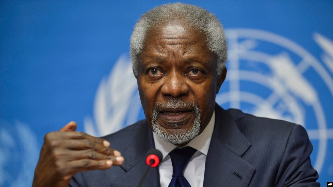 ကုလ အတွင်းရေးမှူးချုပ်ဟောင်း Kofi Annan