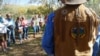 This undated photo shows a Yavapai tour guide speaking with a group of visitors to the Fort McDowell Yavapai Nation in Maricopa County, Arizona. Courtesy: AIANTA