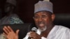 Shugaban hukumar zaben Najeriya, Farfesa Attahiru Jega a wajen taron manema labarai
