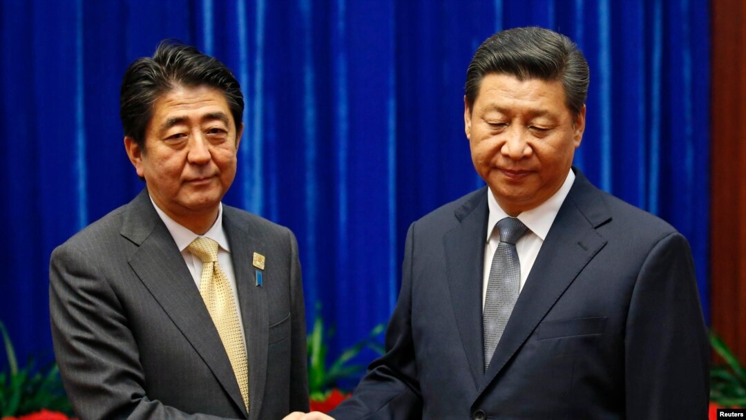 安倍晉三與習近平11月在北京亞太經合會期間會面 （資料圖片）