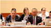 美国国务院负责美中反腐谈判的官员罗文礼（David Luna 左）在APEC反腐权力机构和执法机构网络（ACT-NET）的会议上。(作者提供)
