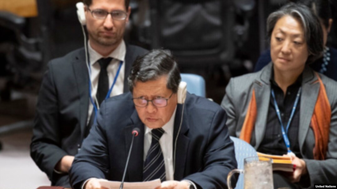 လုံခြုံရေးကောင်စီမှာ ဗုဒ္ဓဟူးနေ့က ပြုလုပ်တဲ့ မြန်မာ့အရေးဆွေးနွေးပွဲမှာ အစီရင်ခံတင်ပြနေတဲ့ မြန်မာနိုင်ငံဆိုင်ရာ ကုလသမဂ္ဂအချက်အလက်ရှာဖွေရေး ဥက္ကဌ Marzuki Darusman (ဓါတ်ပုံ- UN)
