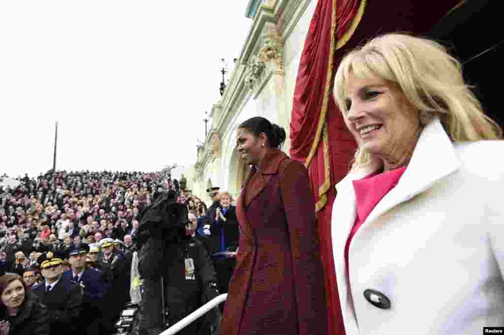 Bikin rantsar da sabon zababben shugaban Amurka Donald J. Trump, a farfajiyar Majalisa kasar dake birnin Washington DC, Janairu 20, 2017 