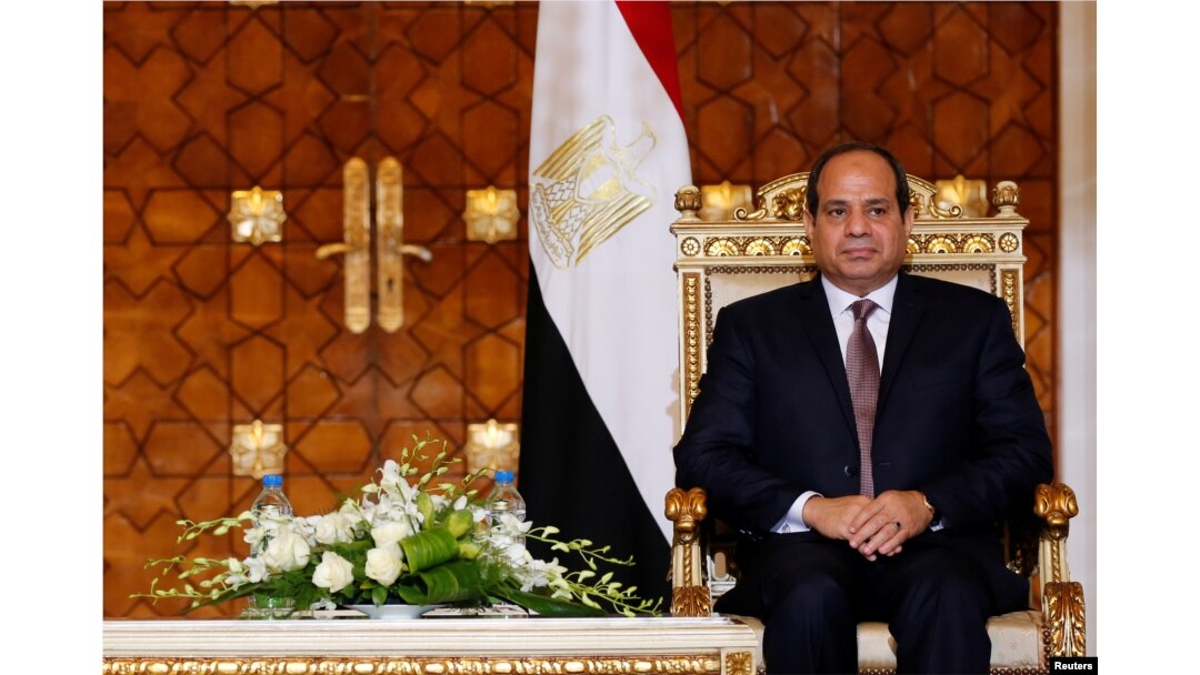 FILE - Egypt's President Abdel Fattah al-Sisi attends a ceremony at the El-Thadiya presidential palace in Cairo, Oct. 5, 2016.