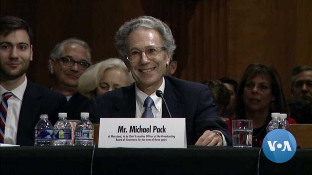 ARCHIVO - Michael Pack, director ejecutivo de la Agencia de Medios Globales de Estados Unidos, durante su audiencia de confirmación en el Senado. Mayo 21 de 2020.