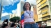 ARCHVO - La dirigente opositora María Corina Machado participa en una protesta en Caracas antes de la inminente investidura de Nicolás Maduro como gobernante, el 9 de enero de 2025.