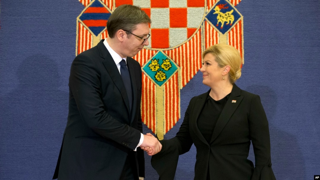 Predsednik Srbije Aleksandar Vučić i hrvatska predsednica Kolinda Grabar Kitarović