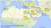 Map showing members of the Saudi-led coalition against rebels in Yemen
