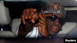 Rodman regresó el domingo de su segunda visita a Corea del Norte este año.