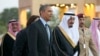 Saudi Arabia's Crown Prince Salman bin Abdulaziz Al Saud, escort President Barack Obama to his meeting with Saudi King Abdullah at Rawdat Khuraim, Saudi Arabia, March 28, 2014.