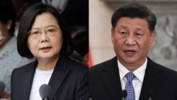 台湾总统蔡英文和中国国家主席习近平
