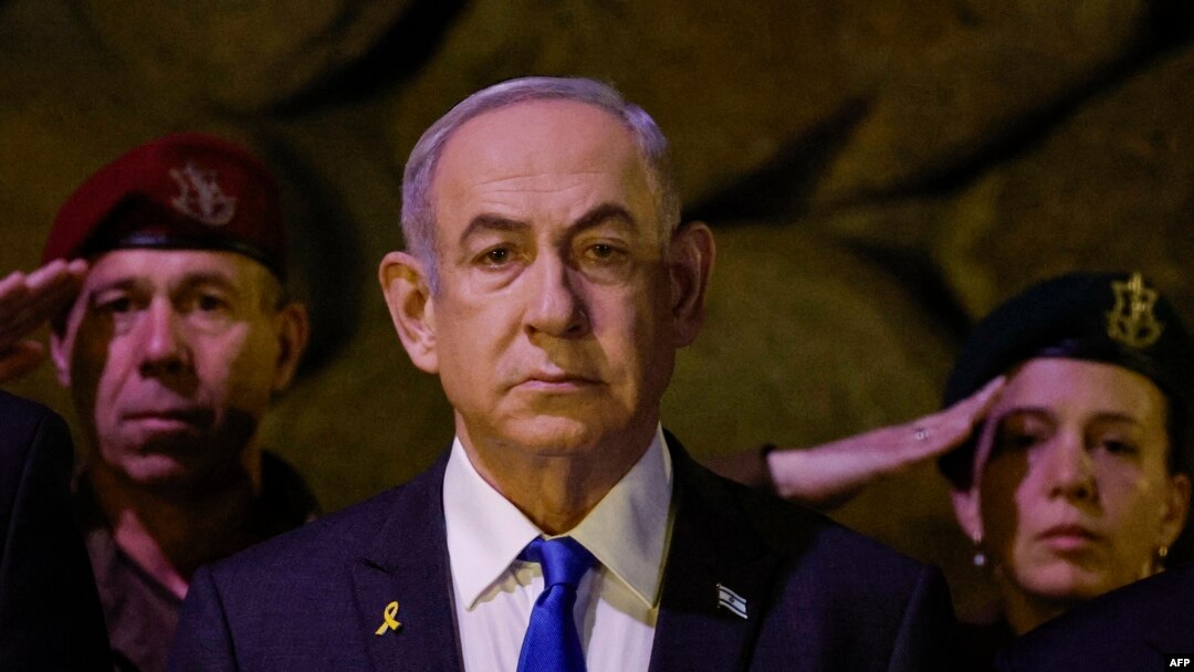 ARCHIVO - El primer ministro israelí, Benjamin Netanyahu, asiste a una ceremonia en Jerusalén el 6 de mayo de 2024.