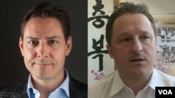 加拿大公民 康明凯和迈克尔·斯帕弗(右) 