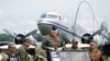 Gail Halvorsen, Berlin Airlift pilot known as Candy Bomber, attends a celebration to mark the 70th anniversary of the Berlin Airlift at the U.S. Army's airfield in Wiesbaden, Germany, June 10, 2019.