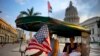 La bandera estadounidense flamea en diferentes lugares en La Habana, algo calificado como "impensable" hace poco tiempo.