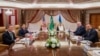Autoridades norte-americanas e ucranianas, lideradas, respetivamente, pelo aecretário de Estado, Marco Rubio, e pelo ministro dos Negócios Estrangeiros, Andrii Sybiha, realizam conversações patrocinadas pelas autoridades sauditas, em Jeddah, Arábia Saudita, 11 março 2025
