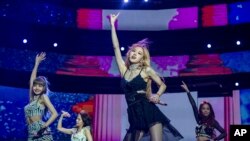 韩女艺团BLACKPINK。（美联社）