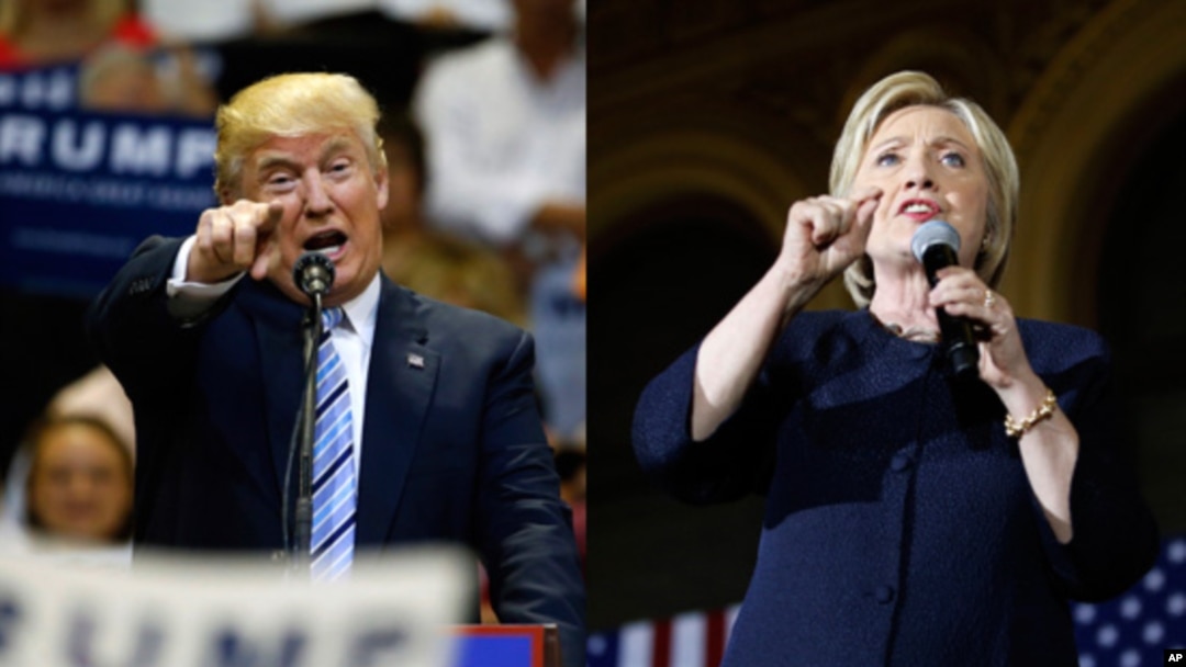  'Yan takaran shugabancin Amurka, Trump na Republican da Clinton ta Democrats